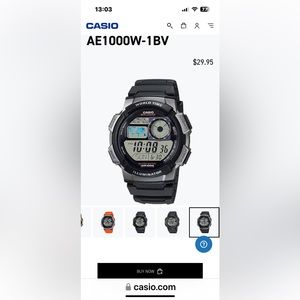 NWT In Box Casio AE1000W-1BV